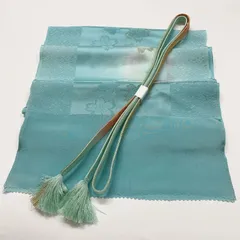 ［7741］帯締め 帯揚げ セット 舞桜丸文様 金糸 逸品 正絹 着物 帯絞め