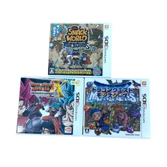 3DS ソフト セット売り「スナックワールド トレジャラーズ」「ドラゴンボールヒーローズ アルティメットミッションX」「ドラゴンクエストモンスターズ　テリーのワンダーランド」