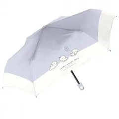 中谷 折傘 UV のんびりわんこ折 パープル 966-013