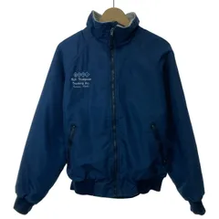 【中古】　SPORTSMASTER　ブルゾン　ハイネック　フルジップ　無地　USA製　古着　/7069