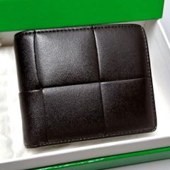 最高級美品】 ボッテガヴェネタ カセット 二つ折り財布 グリーン