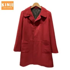 【中古】　A.P.C.　ステンカラーコート　ロングコート　アウター　無地　ロング丈　シングルボタン　フロントポケット　古着　/1587