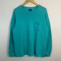 BEAMS ビームス 長袖Tシャツ エメラルドグリーン Lサイズ メンズ 古着 シンプル シティーボーイ