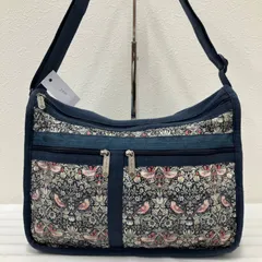 2432　LeSportsac　レスポートサック　 ショルダーバッグ　斜めがけ　紐調節可能　 デラックスエブリデイ　マチ拡張　 ウィリアム・モリス　いちご泥棒　 ストロベリーシーフミラージュ　LIBERTY　 リバティ　レディース