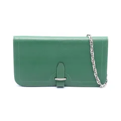 エルメス HERMES ショルダーバッグ バイカー チェーンウォレット グリーン レザー バイカー チェーンウォレット グリーン レディース Used Aのサムネイル