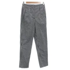 ザラ ZARA 美品 パンツ テーパード S 白 ホワイト 黒 ブラック  /MG