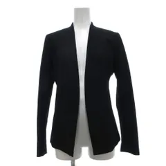 セオリーリュクス theory luxe ジャケット 上着 36 黒 ブラック Vネック ノーカラー 長袖 /SXのサムネイル