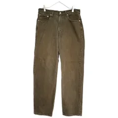 00年代 Levi's リーバイス 550 デニムパンツ カーキ(メンズ W33 L32)中古 古着 X9677