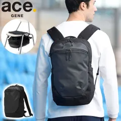 【正規品5年保証】 エースジーン リュック メンズ ace.GENE ビジネスリュック ビジネスバッグ ナイロン ビジネス イベント スポーツ サコッシュ付き 撥水 カジュアル バックパック A4 17L エブスタ 20083 ブラック