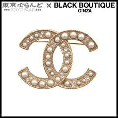 シャネル CHANEL ブローチ ライトゴールド メタル ココマーク フェイクパール コスチュームジュエリー B19C レディース 241001030165