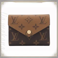 【中古】【S 新品同様品】LOUIS VUITTON ルイ ヴィトン ポルトフォイユ・ヴィクトリーヌ モノグラム・リバース キャンバス モノグラム・キャンバス レザー ブラウン ブラック 黒 財布 折り財布 三つ折り財布 ゴールド金具 M81557