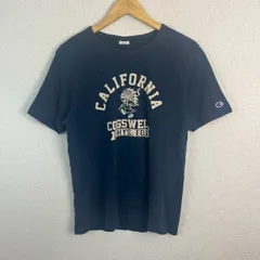 Champion チャンピオン Tシャツ ロゴプリント ネイビー Mサイズ メンズ 古着 アメカジ ストリート