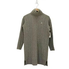 ポロラルフローレン POLO RALPH LAUREN カシミヤ混 ポニー刺しゅう ケーブル ニットワンピース レディース JPN：XS 