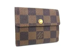 LOUIS VUITTON ルイヴィトン コインケース ダミエ ラドロー N62925 エベヌ PVC レザー ユニセックス ゴールド金具 美品