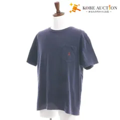 ■ ポロ ラルフローレン Tシャツ 半袖 トップス 胸ポケット ワンポイント メンズ M ネイビー