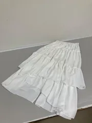 送料無料★Ambre Neige アンブルネージュ★ロングスカート　フレアスカート★フリーサイズ★ホワイト　白　#71123sNj93のサムネイル