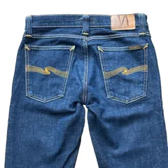 NUDIE JEANS TIGHT LONG JOHN N951 スリム テーパードデニム 濃紺 インディゴ サイズW27 レディースS ヌーディージーンズのサムネイル