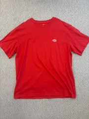 ディッキーズ 薄い 赤 半袖 Tシャツ
