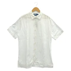 【中古】Polo by Ralph Lauren 90-00s CLAYTON S/S オープンカラー シャツ ホワイト M ラルフローレン [24]