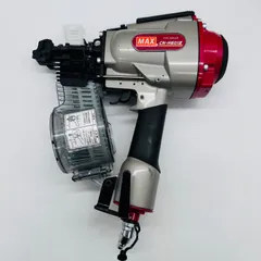 値下げしました！【中古】マックス MAX 高圧釘打ち機 ゴーグル・ケース付き マックス（MAX） 高圧コイルネイラ HN-90N6(D)-G クールグレー 釘打機