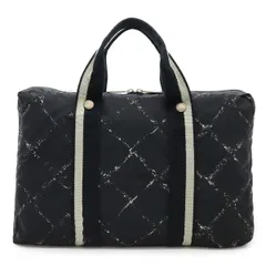 CHANEL シャネル 旧トラベルライン ビジネスバッグ ハンドバッグ トートバッグ ナイロン ブラック 黒 レッド 赤