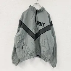 00s　米軍　U.S.ARMY　IPFU　トレーニングジャケット　フルジップジャケット　ミリタリー　ヴィンテージ　灰色　グレー　Mサイズ　古着