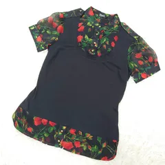 D&G  Dolce＆Gabbana  ドルチェアンドガッパーナ   レイヤードシルクブラウス   花柄   フリル   シフォン  バラのサムネイル