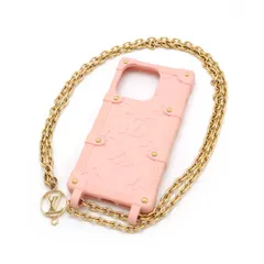LOUIS VUITTON ルイ ヴィトン リ トランク IPHONE 14 PRO アイフォン スマホケース 携帯カバー チェーンショルダー ピンク M82082