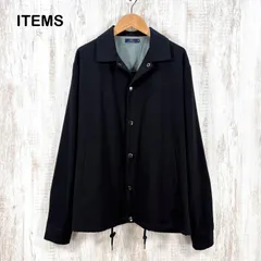 ITEMS URBAN RESEARCH アイテムズ アーバンリサーチ ウォッシャブル クールタッチ TR コーチジャケット ブラックのサムネイル