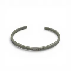 【mh/4.18/35】メゾンマルジェラ Maison Margiela ロゴ バングル ブレスレット SILVER 925 シルバーのサムネイル