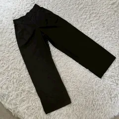 【美品】GU ジーユー リネンブレンドタックワイドパンツ 221-349515 丈標準 レディースMサイズ