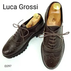 ルーカグロッシ　美品　厚底　ウィングチップ　本革　レザー　EU36　イタリア製