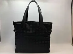 CHANEL シャネル ニュートラベル GM トートバッグ ブラック ナイロンジャガード レザー ショルダーバッグ 