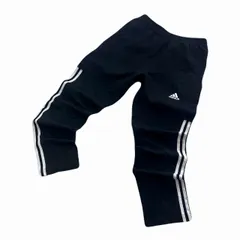 アディダス トラックパンツ メンズ S 細身 ブラック 3本ライン ポリエステル100％ ジャージパンツ