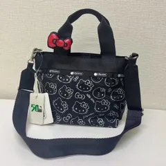 LeSportsacレスポートサック キティ　ハンドバッグ リボン結び 　2WAY　ショルダーバッグ 50周年