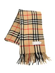 Q825 美品 バーバリー ノバチェック カシミヤ100% マフラー レディース