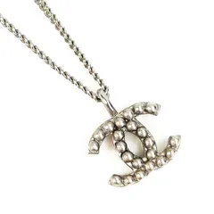 CHANEL シャネル ココマーク ネックレス コメ有 シルバー 管理番号：11304