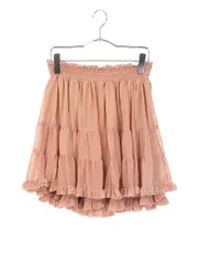 オペークドットクリップ OPAQUE.CLIP スカート チュール ギャザー フリル ミニ M ピンク /ts