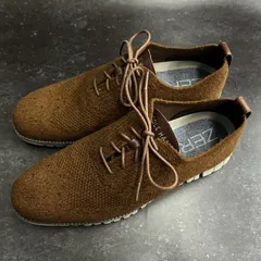 COLE HAAN コールハーン ZERO GRAND ゼログランド スティッチライト ウール オックスフォード ブラウン 中古品のサムネイル