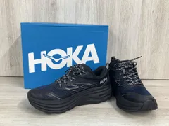 HOKA ONE ONE ホカオネオネ スニーカー 1155391 U BONDI 8 TS CAGED 27.5cm ブラック/ブルー