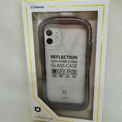 ◆未使用、保管品 i Face GLASS CASE グレー クリア iPhone 12mini  iPhoneケース GRAY◆