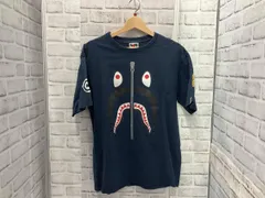 A BATHING APE ／ ア ベイシング エイプ ／ シャーク ／  半袖Tシャツ ／ ネイビー ／ XLサイズ