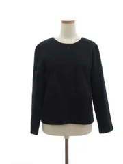 テチチ Te chichi ジャケット ノーカラー 長袖 M 紺 ネイビー ahm