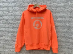 HYSTERIC GLAMOUR ヒステリックグラマー CIRCLE GIRL 02193CF13 スウェット パーカー 裏起毛 サイズS オレンジ
