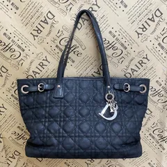 ディオール パナレア ハンド トートバッグ カナージュ 黒 FW123