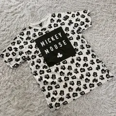 WEGO ウィゴー コラボ ミッキーマウス総柄Tシャツ 半袖Tシャツ MICKEY Disney レディースMサイズのサムネイル