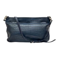 T03/138 BORELLI Rボレッリ アール クロコダイルショルダーバッグ 