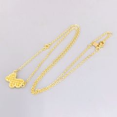 K24 純金 リボンデザインネックレス6.03g足金999刻印あり リユース品 
