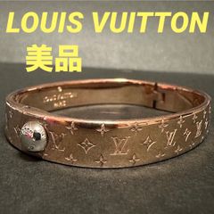 美品/近年★ルイヴィトン　カフ　ナノグラム　バングル　ピンクゴールド S ルイヴィトン♡カフ·ナノグラム ピンクゴールド M - メルカリ