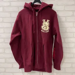 最終値下げ ゼロファイター ZERO FIGHTER ZF DEVIL EIGHT ジップ ZIP パーカー L エンジ ワインレッドのサムネイル